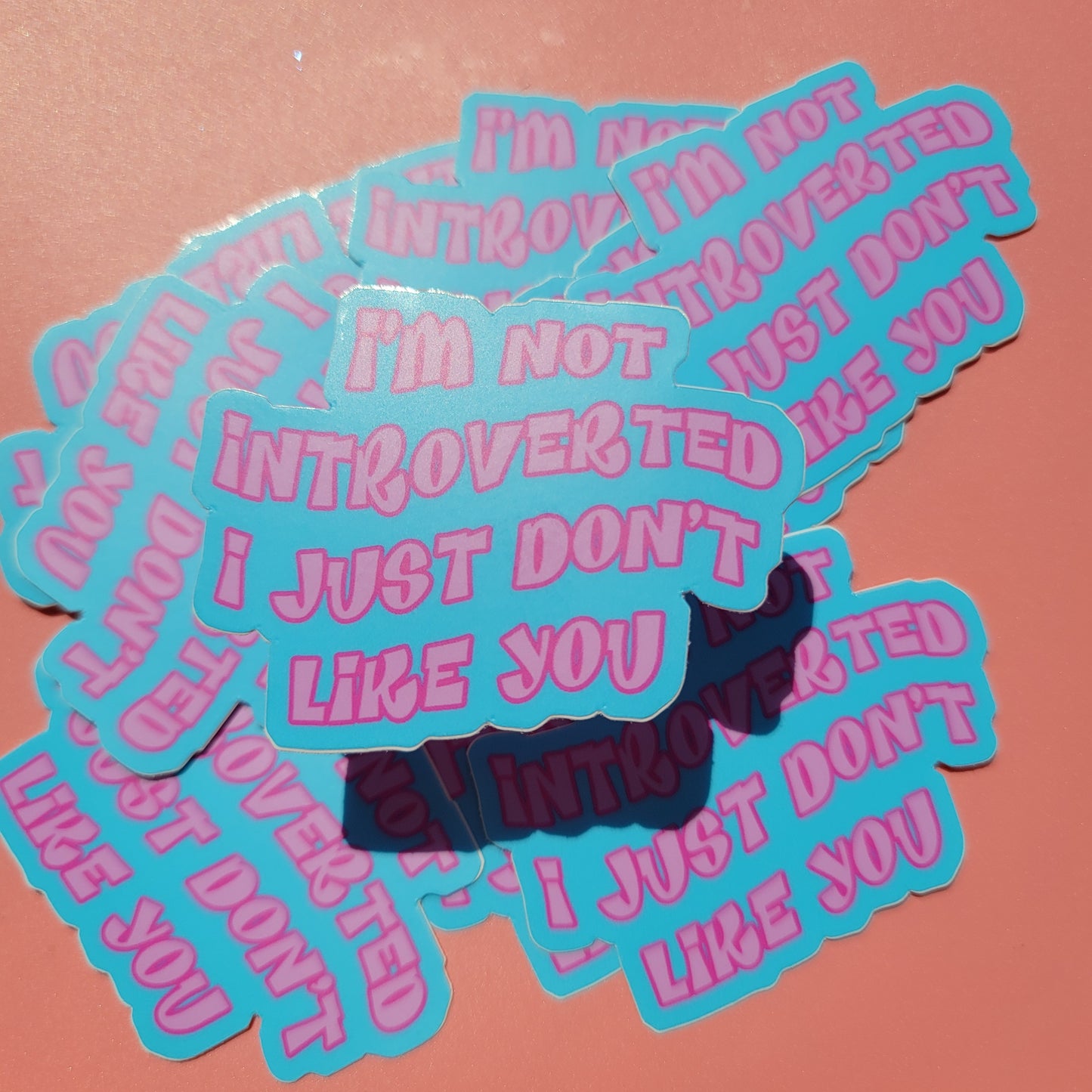 NOT INTROVERTED STICKER